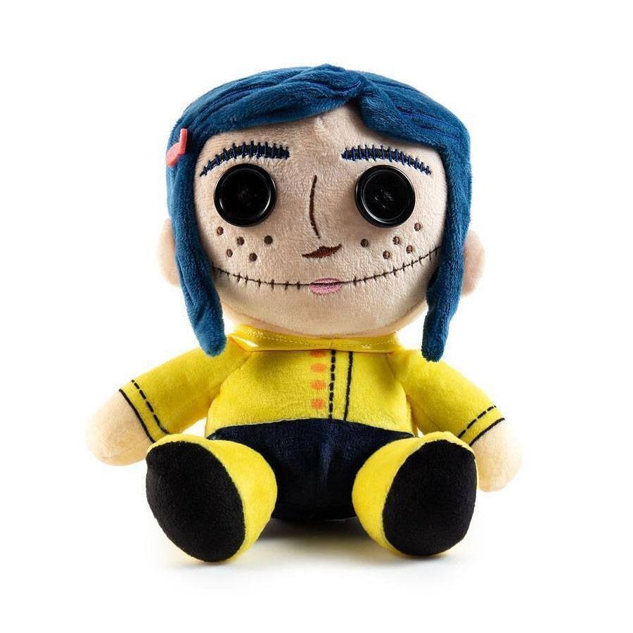 Peluche Coraline Con Occhi A Bottone 18Cm
