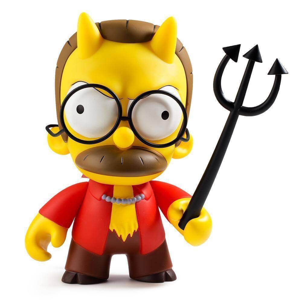 The Simpsons Figure Flanders Vestito Da Diavolo 18Cm