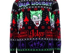 Dc Comics Sweatshirt Christmas Jumper Joker Haha Holidays Adults Size