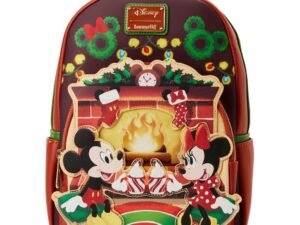 Mickey Minnie Hot Cocoa Fireplace Light Up Disney By Loungefly Backpack