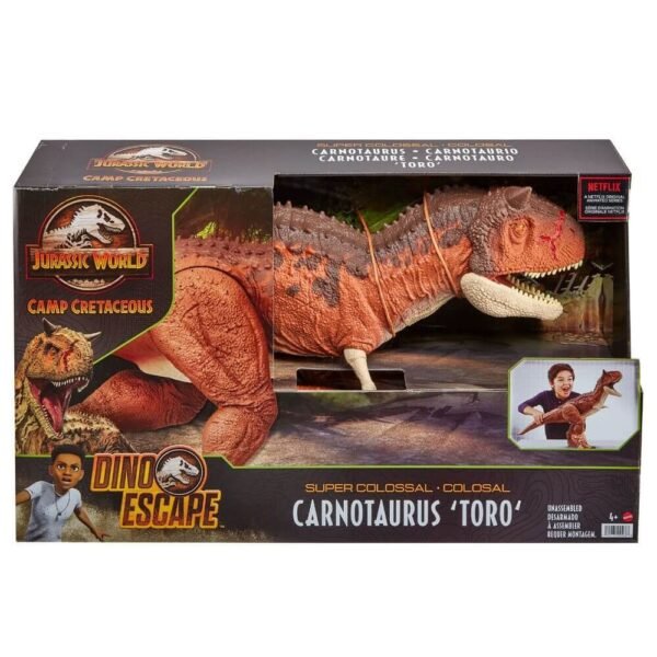Jurassic World Camp Cretaceous Action Figure Super Colossal Carnotaurus Toro 41 Cm November 2021