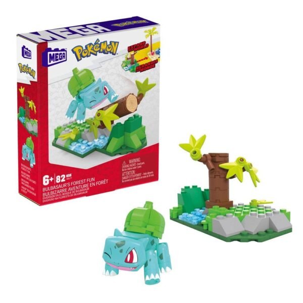 Pokemon Mega Construx Construction Set Bulbasaurs Forest Fun