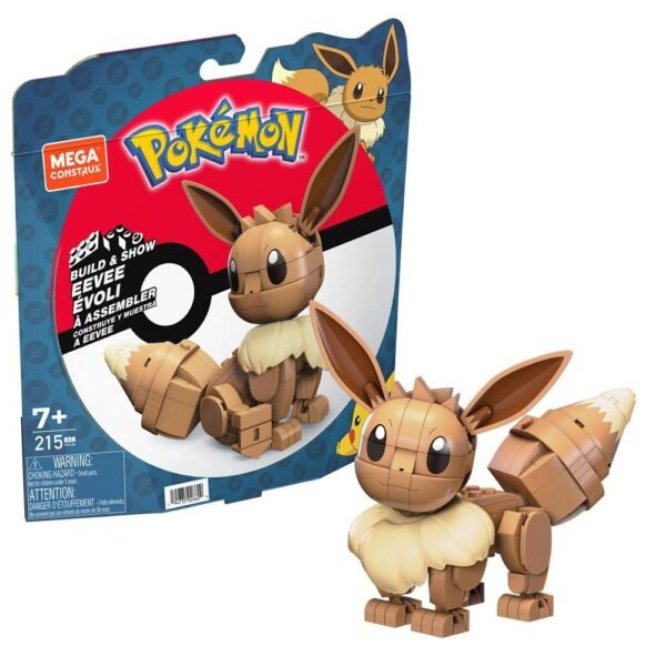 Eevee Pokemon Mega Construx Construction Set Build Show 13 Cm