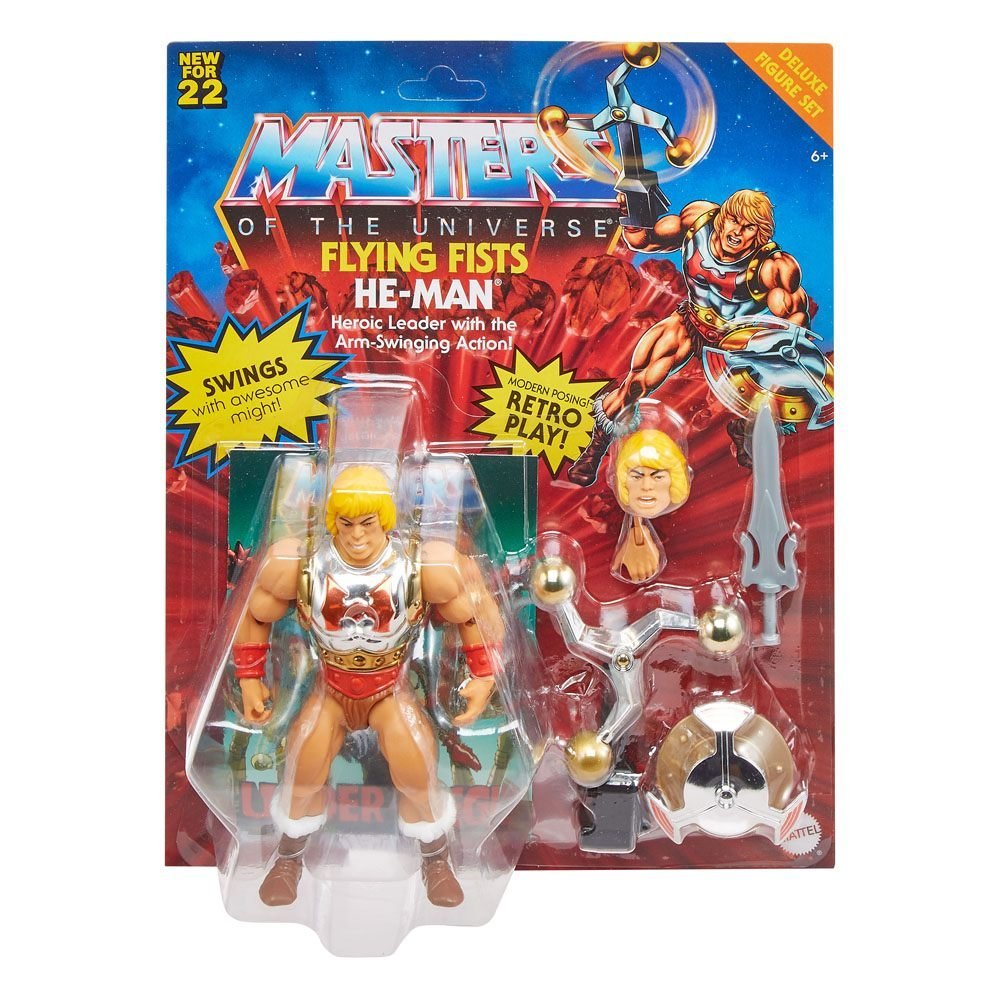 Flying Fists He Man Skeletor Masters Of The Universe Origins Deluxe Action Figure 2022 14 Cm