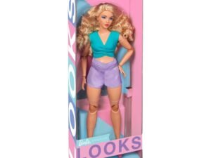 Barbie Signature Looks Doll Model 16 Blonde Purple Skirt 27 Cm