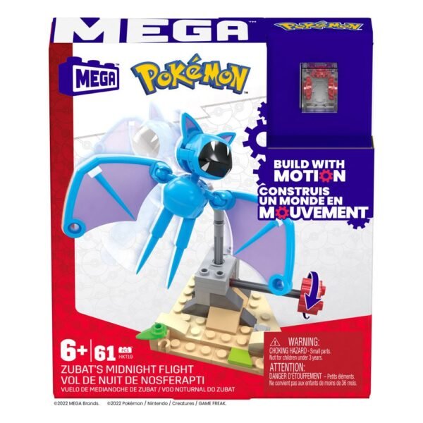 Zubats Midnight Flight Pokemon Mega Construx Construction Set 11 Cm