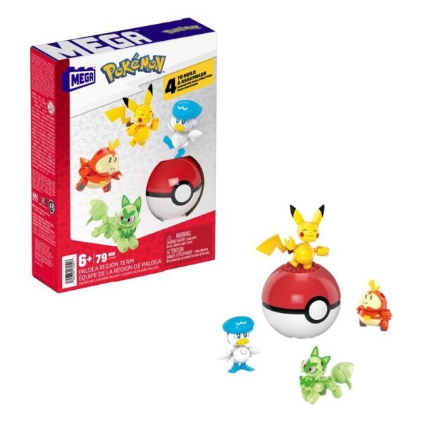Paldea Region Team Pokemon Mega Construx Construction Set