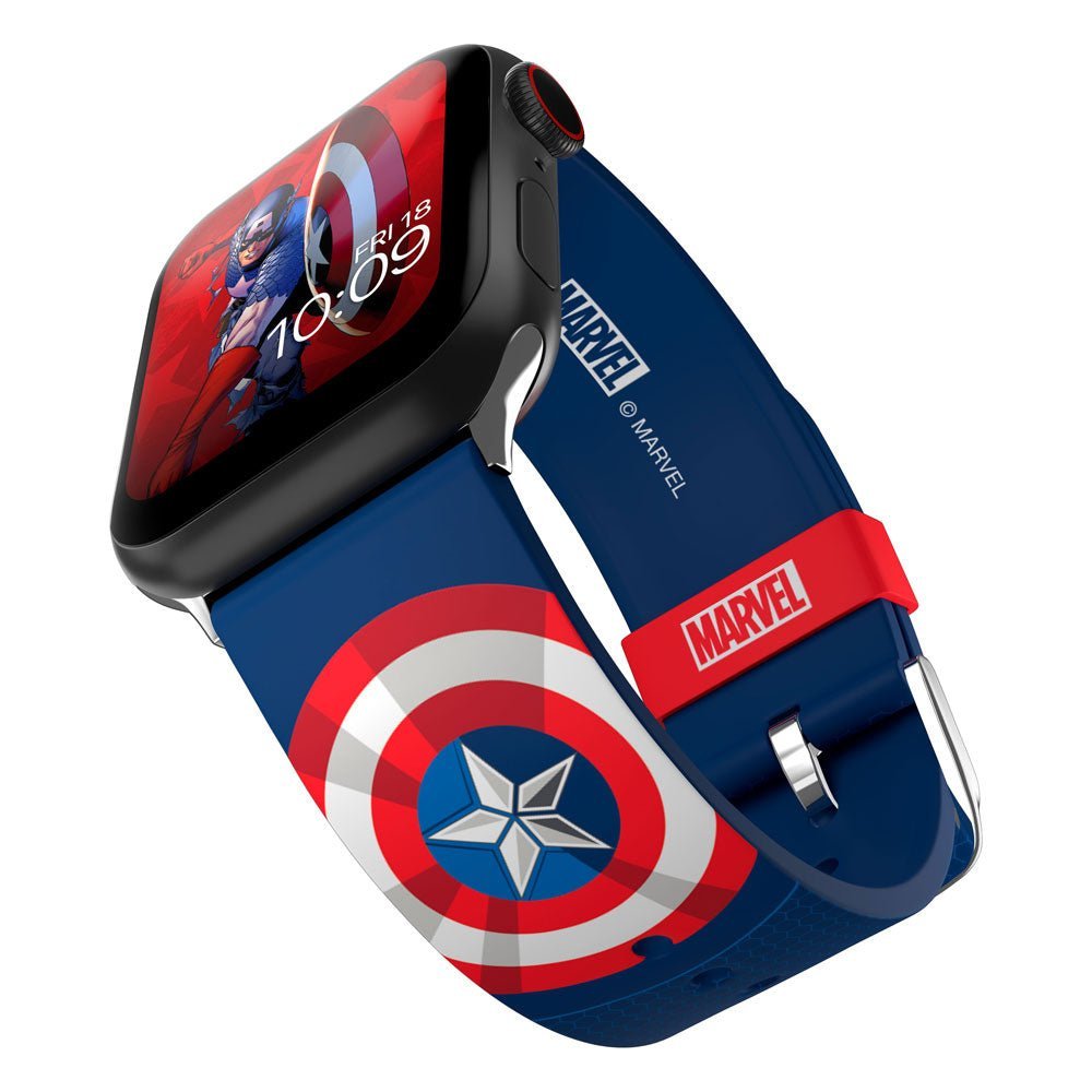 Captain America Marvel Insignia Collection Smartwatch Wristband Cinturino