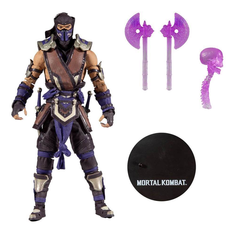 Sub Zero Winter Purple Variant Mortal Kombat Action Figure 18 Cm