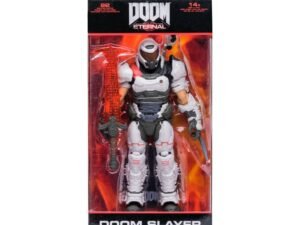 Doom Eternal Action Figure Doom Slayer White Armor 18 Cm