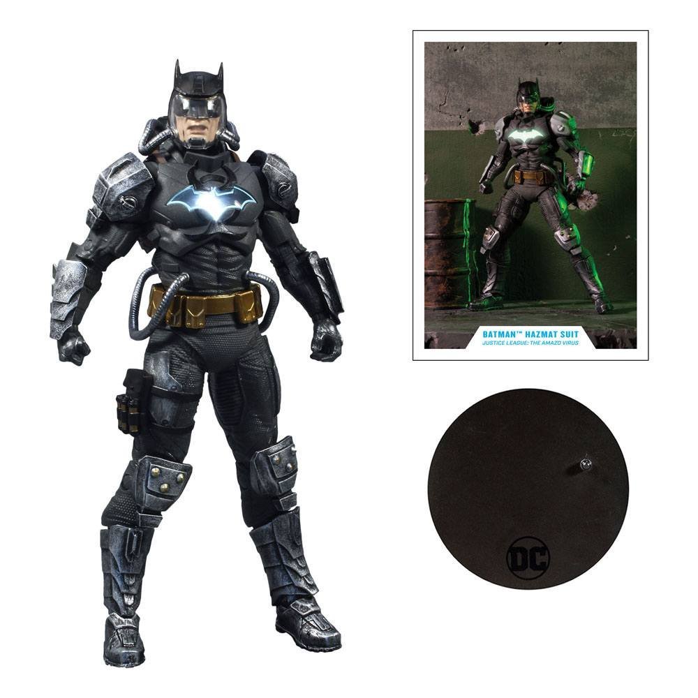 Batman Hazmat Suit Gold Label Light Up Dc Multiverse Action Figure Symbol 18 Cm February 2022