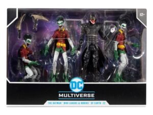 The Batman Who Laughs With The Robins Of Earth Dc Multiverse Action Figure Collector Multipack 18 Cm