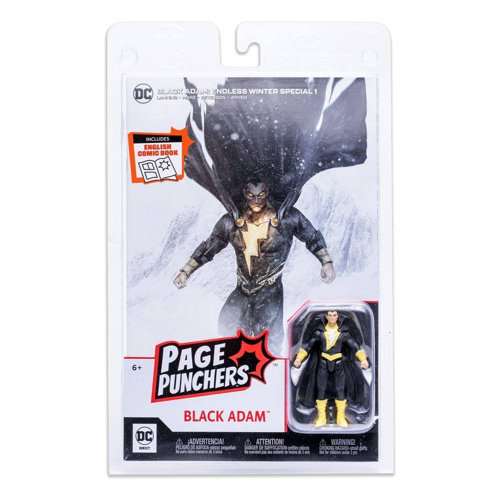 Dc Page Punchers Action Figure Black Adam Endless Winter 8 Cm