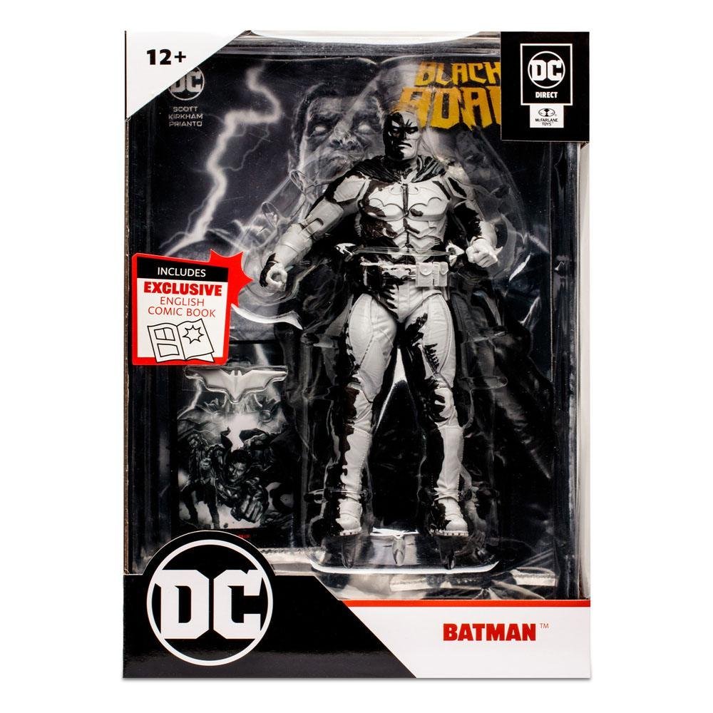 Dc Direct Action Figure Black Adam Batman Line Art Variant Gold Label Sdcc 18 Cm