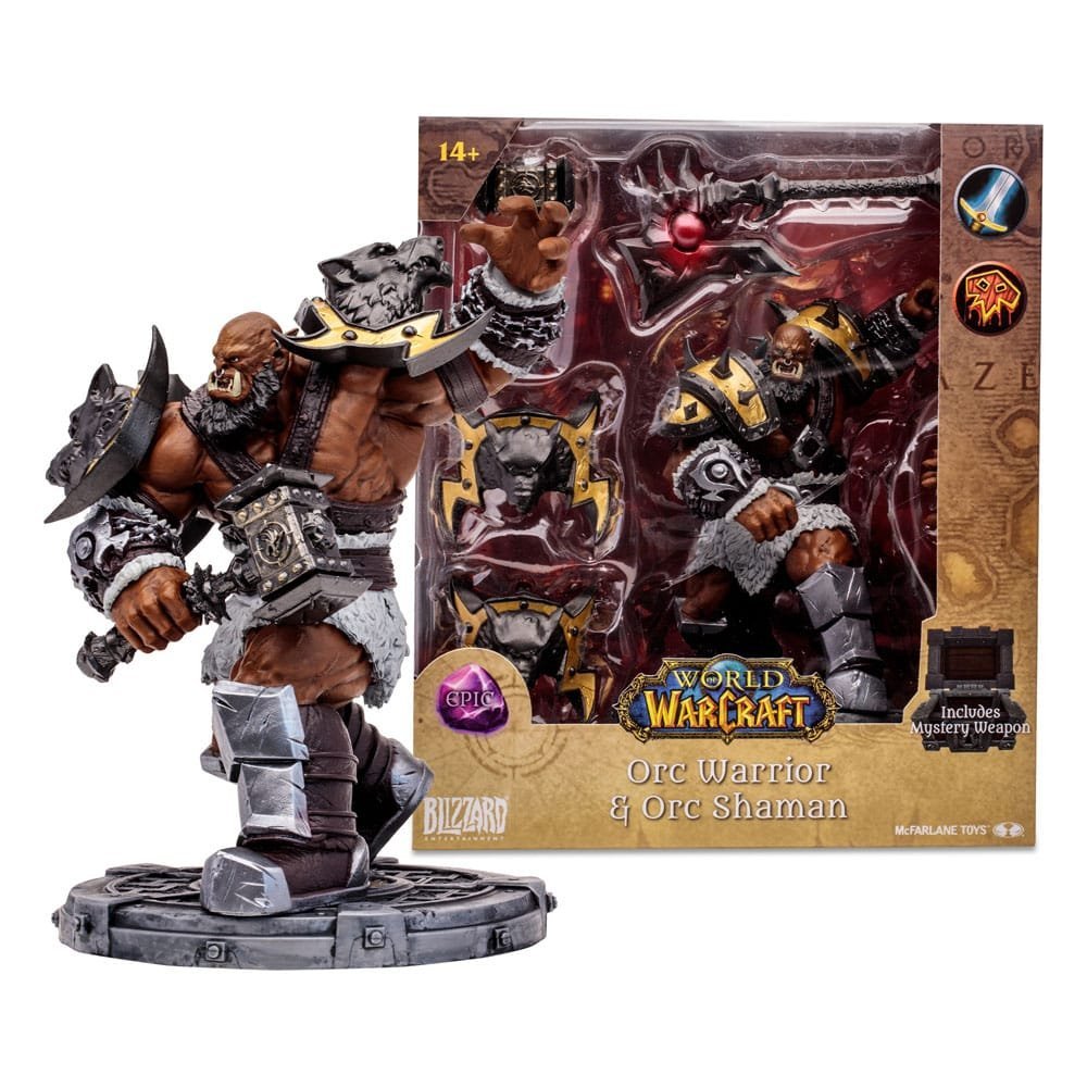 Orc Shaman Warrior Epic World Of Warcraft Posed Figure 15 Cm