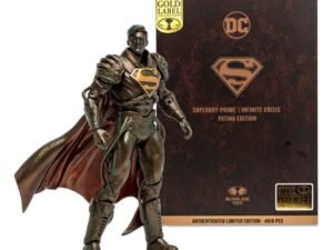 Superboy Prime Patina Gold Label Dc Multiverse Action Figure 18 Cm