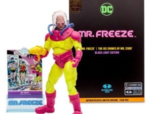Mr Freeze Black Light Gold Label Dc Multiverse Action Figure 18 Cm