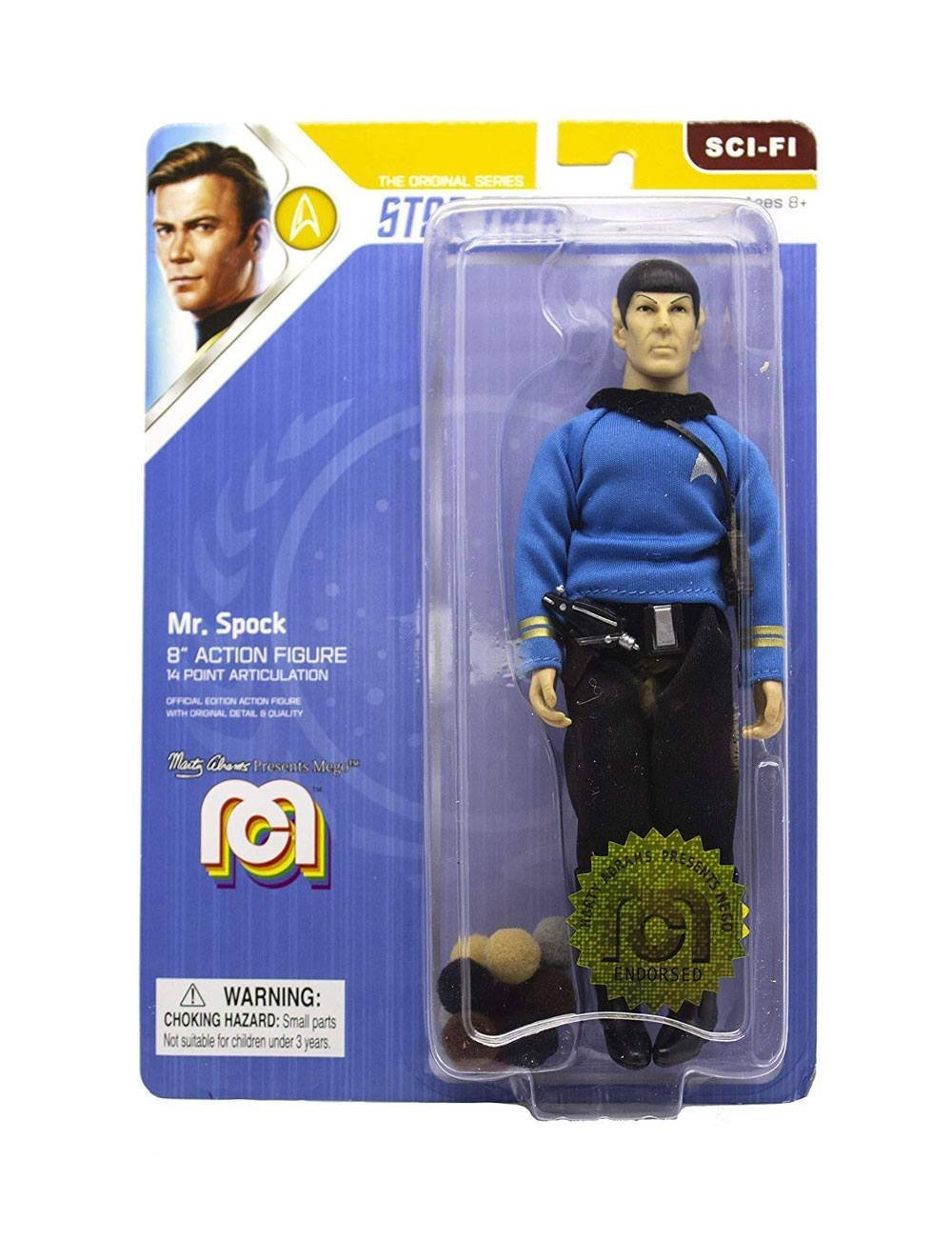 Mr Spock Action Figure Star Trek Tos 20 Cm Mego