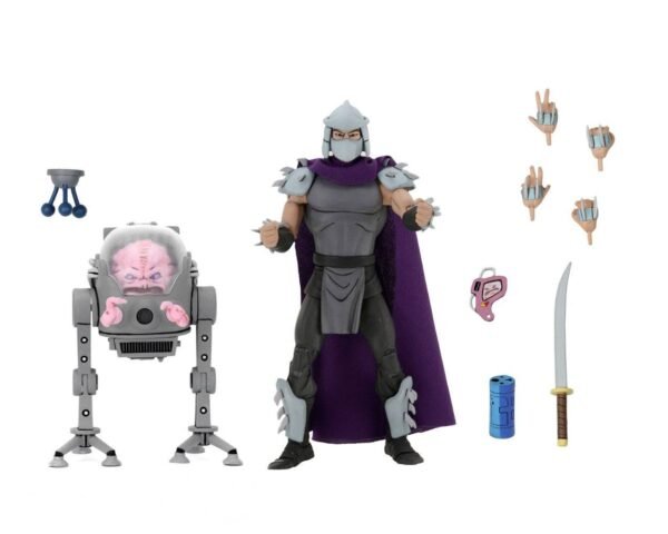 Shredder Vs Krang In Bubble Walker Action Figure Tmnt Ninja Turtles 2 Pack 18 Cm Neca 54114