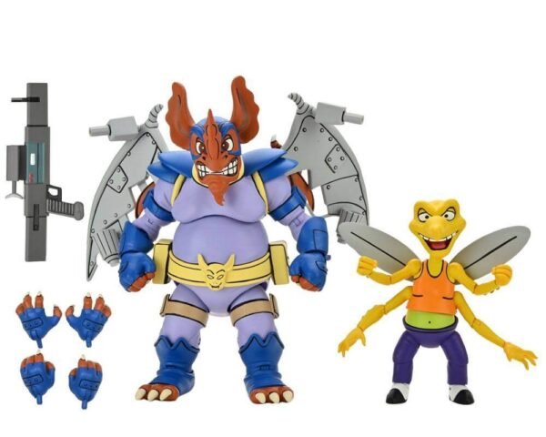 Wingnut Screwloose 18 Cm Teenage Mutant Ninja Turtles 1987 Action Figure 2 Pack Neca 54198 July 2022