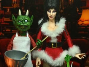 Elvira Mistress Of The Dark Clothed Action Figure Very Scary Xmas Elvira 20 Cm