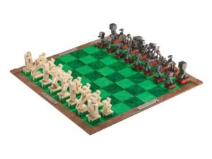 Minecraft Chess Set Overworld Heroes Vs Hostile Mobs