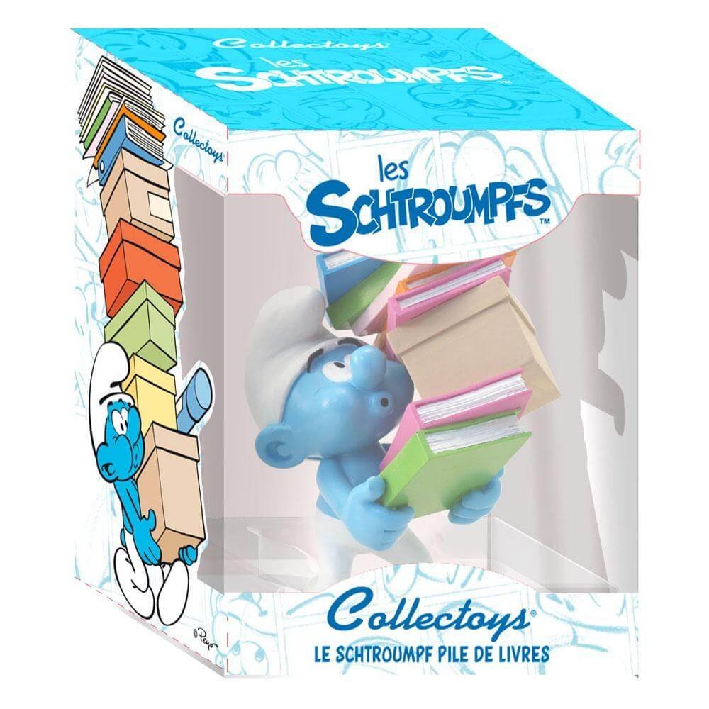 Puffo Con Libri The Smurfs Collection Statue 15 Cm