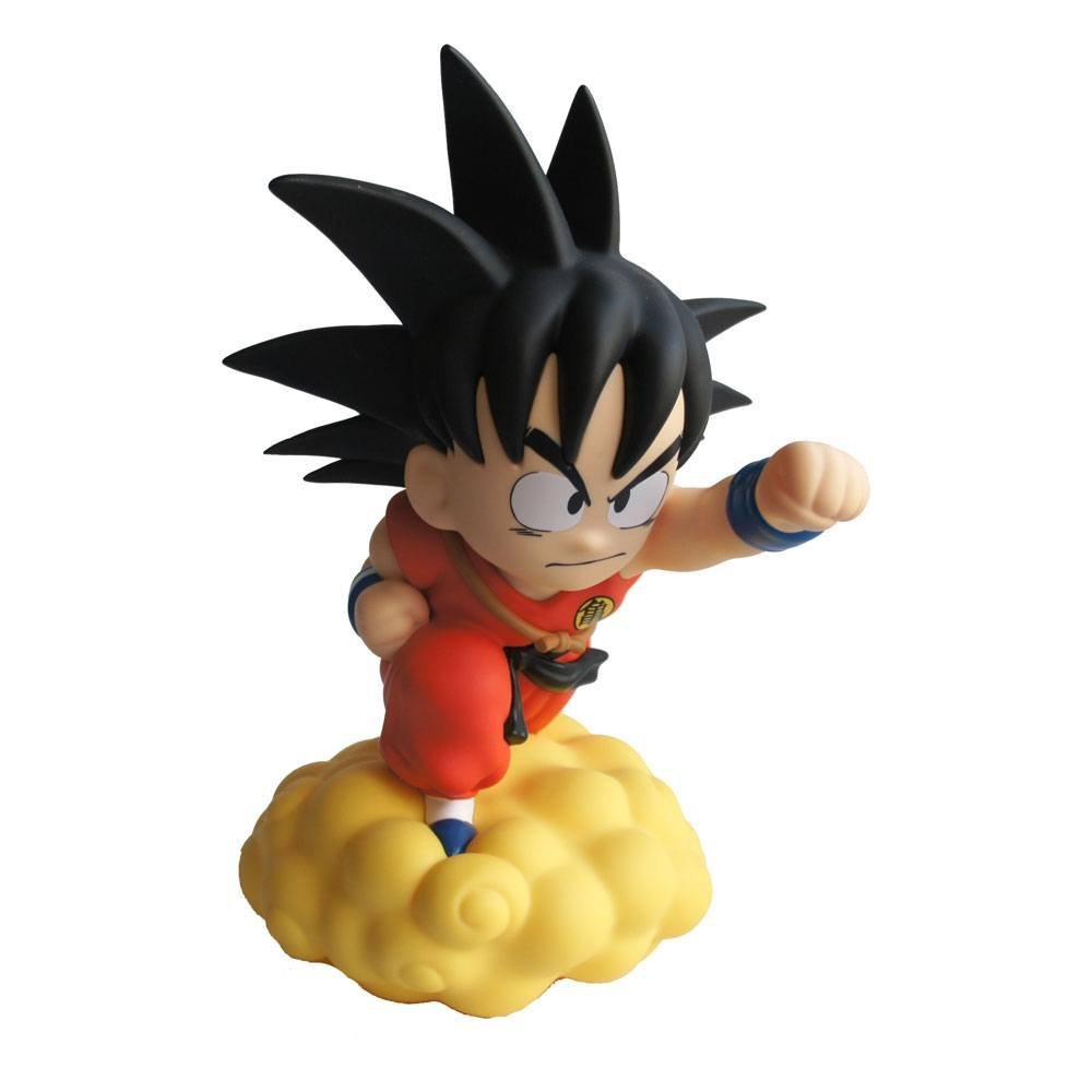 Dragon Ball Chibi Coin Bank Son Goku On Flying Nimbus 22 Cm Salvadanaio