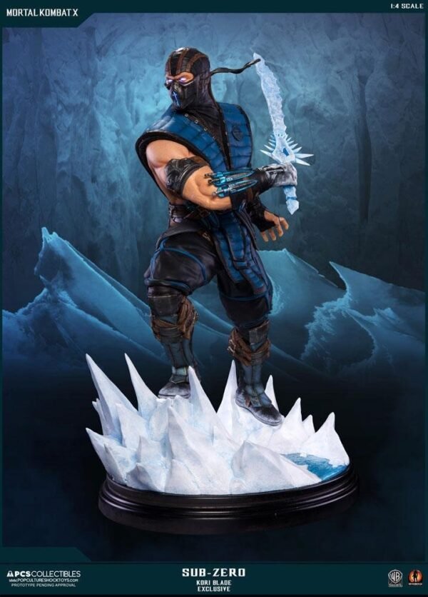 Sub Zero Statuetta Mortal Kombat X 1 4 Spada Kori Blade Exclusive 54 Cm