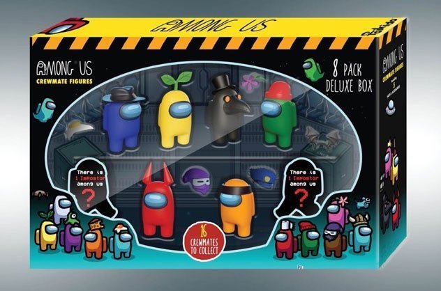 Among Us Mini Figures 8 Pack Crewmates Deluxe Box