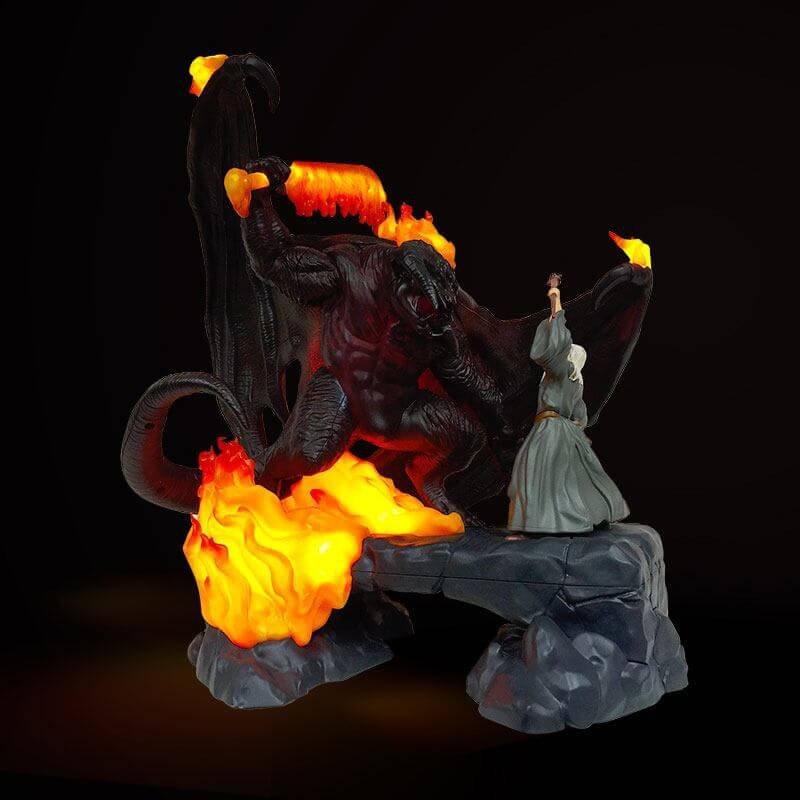 The Balrog Vs Gandalf Lord Of The Rings Led Usb Light 41 Cm