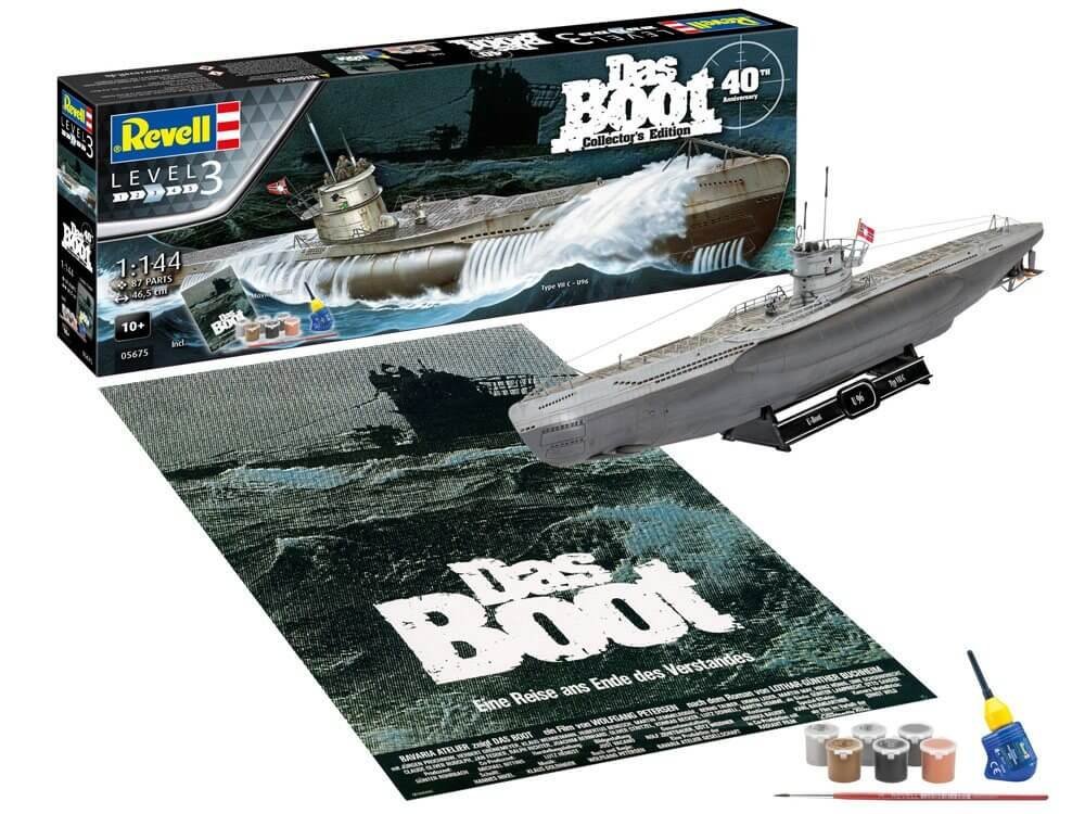 Das Boot Model Kit Gift Set 1 144 U Boot U96 Typ Vii C 40Th Anniversary 46 Cm
