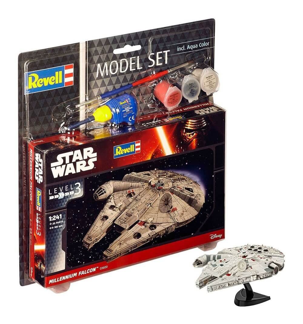 Star Wars Model Kit 1 241 Model Set Millennium Falcon 10 Cm