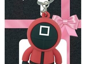 Squid Game 3D Rubber Keychain Square Guard 6 Cm