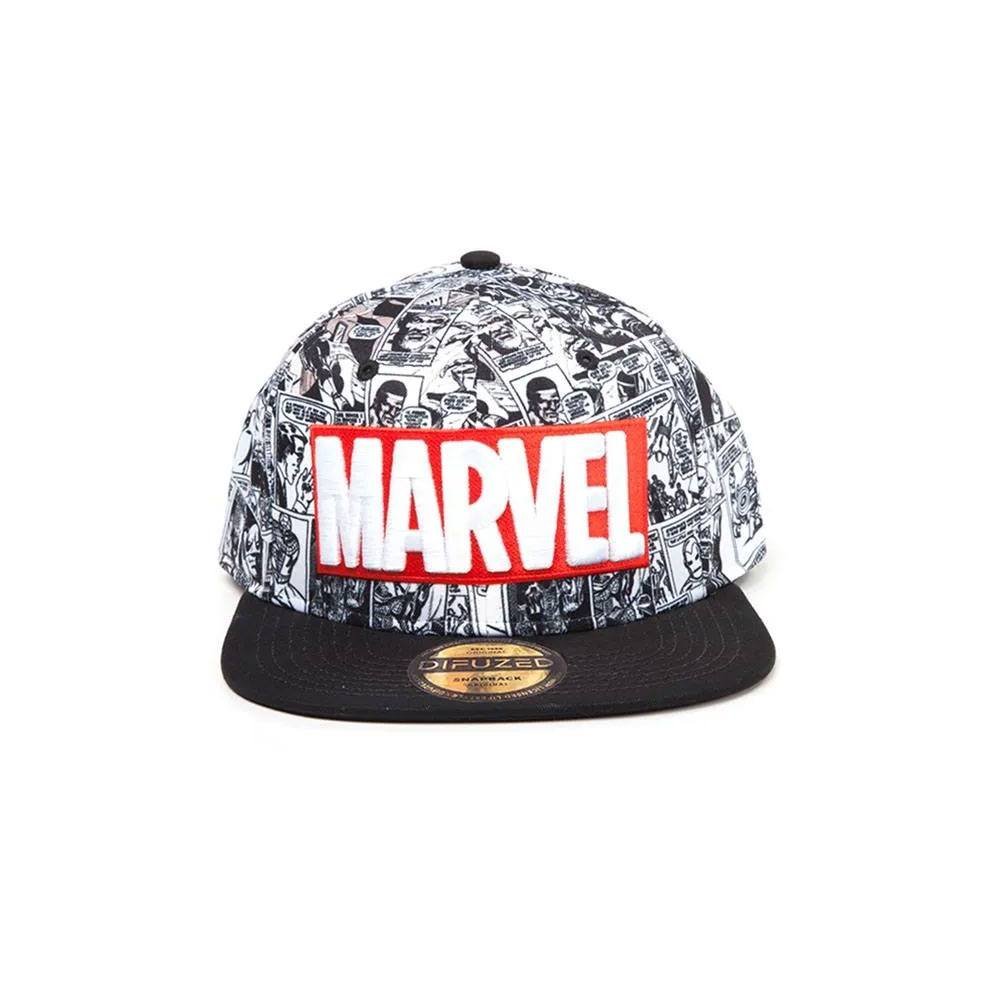 Marvel Comics Snapback Cap Classic Red White Logo