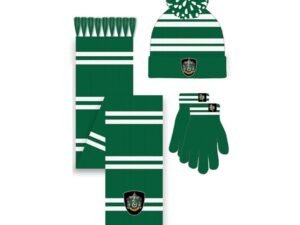 Harry Potter Beanie Scarf Set House Slytherinr Set Sciarpa Cappello Guanti