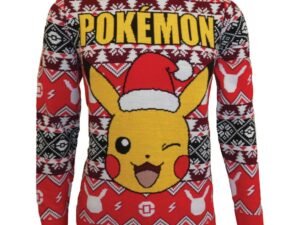 Pokemon Sweatshirt Christmas Jumper Pikachu Adults Size