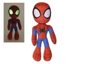 Spider Man Marvel Plush Figure Glow In The Dark Eyes 25Cm