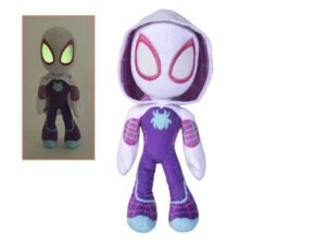 Ghost Spider Marvel Plush Figure Glow In The Dark Eyes 25 Cm
