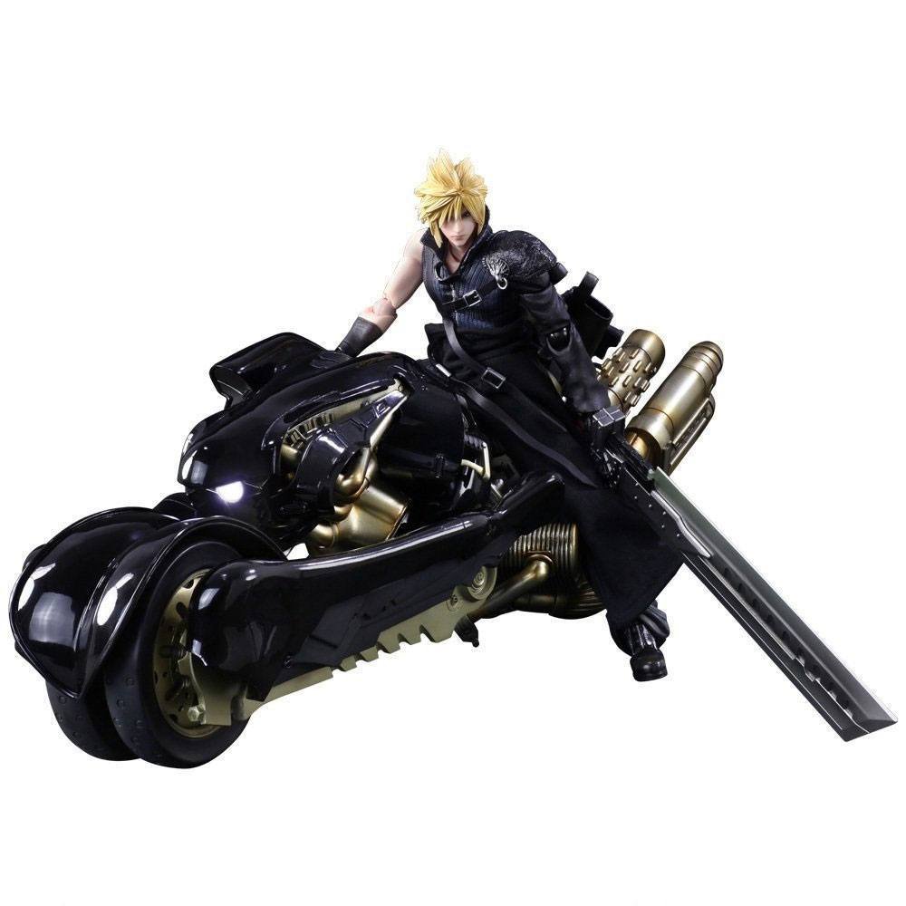 Final Fantasy Vii Advent Children Play Arts Kai Action Figure Cloud Strife Fenrir 28 Cm