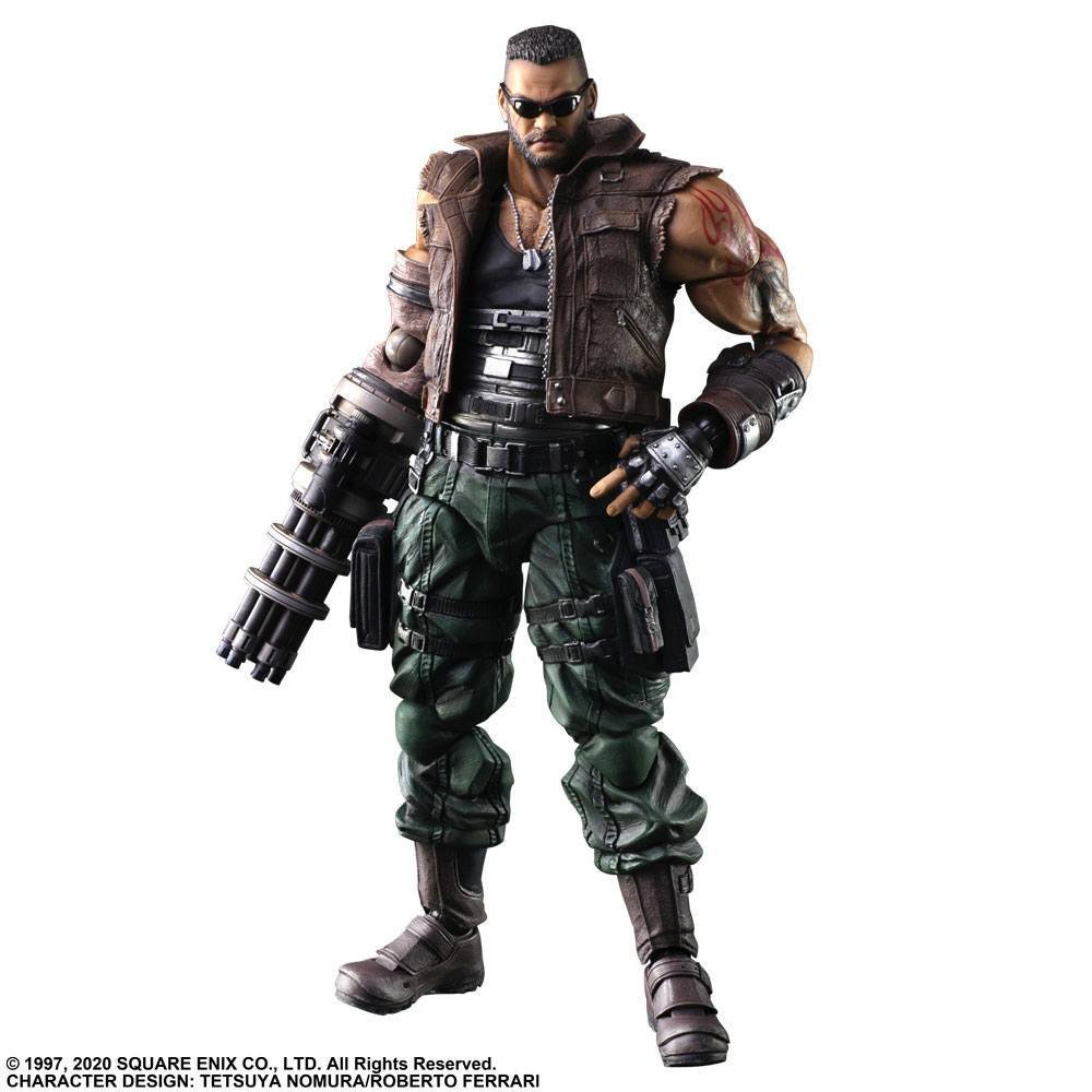 Final Fantasy Vii Remake Play Arts Kai Action Figure Barret Wallace Ver 2 28 Cm