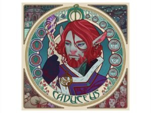 Critical Role Art Print Mighty Nein Portrait Series Caduceus 35 X 35 Cm Unframed