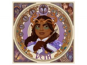 Critical Role Art Print Mighty Nein Portrait Series Veth 35 X 35 Cm Unframed