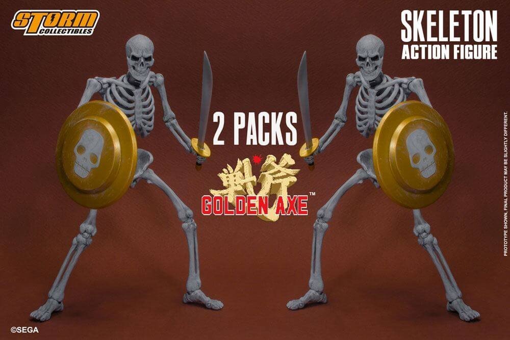 Golden Axe Action Figure 2 Pack 1 12 Skeleton 18 Cm