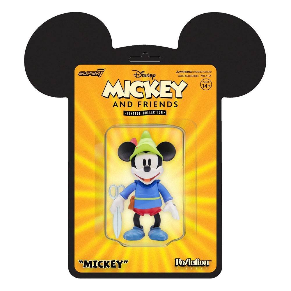 Brave Little Tailor Mickey Mouse Disney Reaction Action Figure Vintage Collection Wave 1 10 Cm