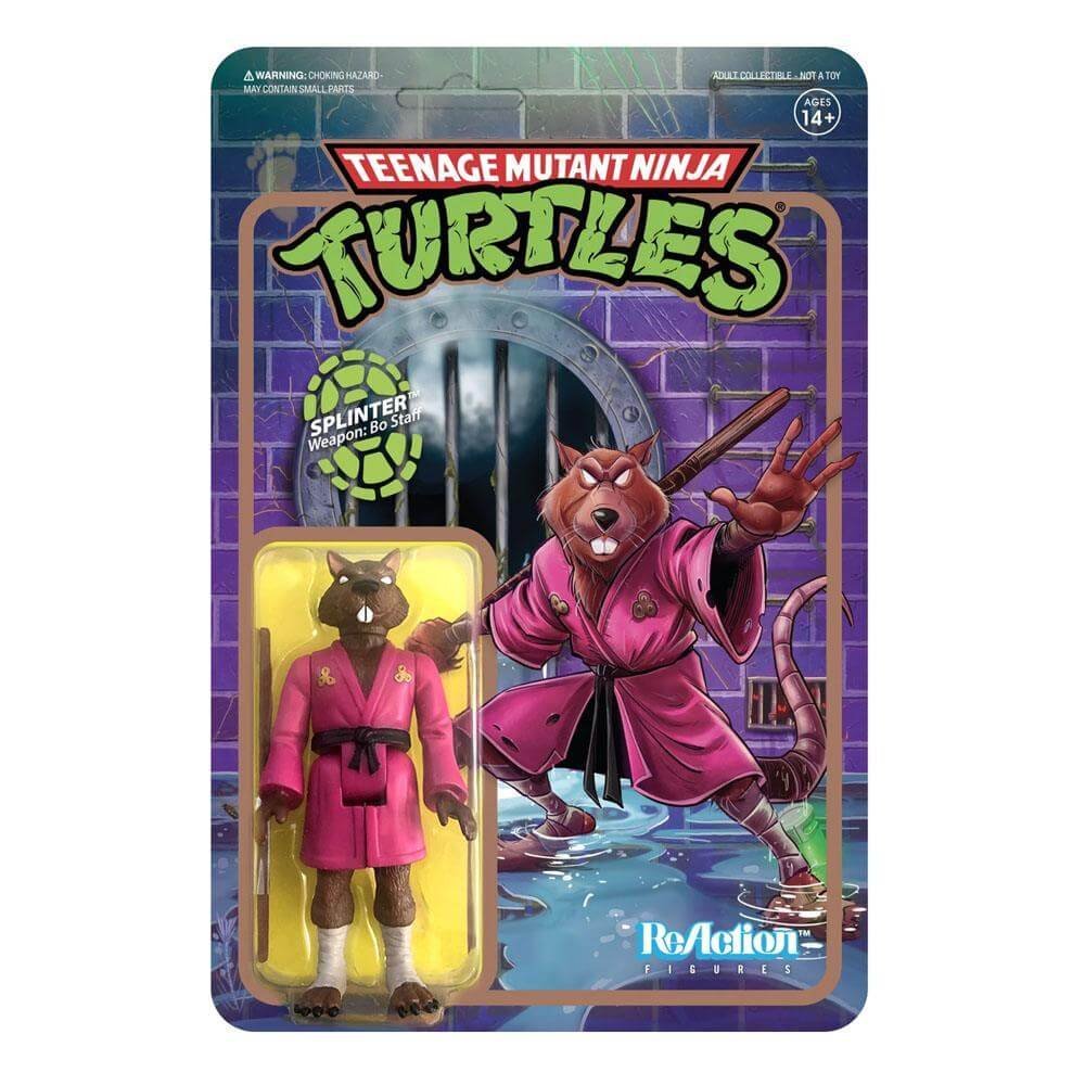Splinter Teenage Mutant Ninja Turtles Reaction Action Figure 10 Cm April 2021