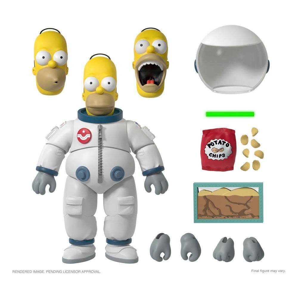 Deep Space Homer The Simpsons Action Figure Super7 Ultimates 18 Cm
