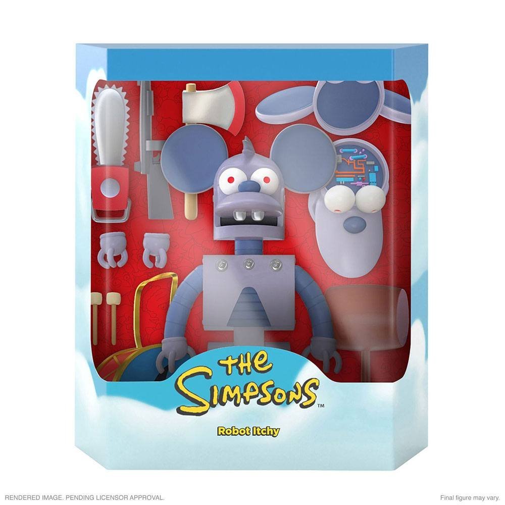 Robot Itchy The Simpsons Action Figure Ultimates Super7 18 Cm