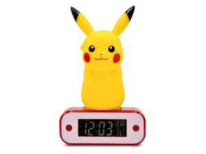 Pikachu Pokemon Alarm Clock With Light Sveglia 18 Cm