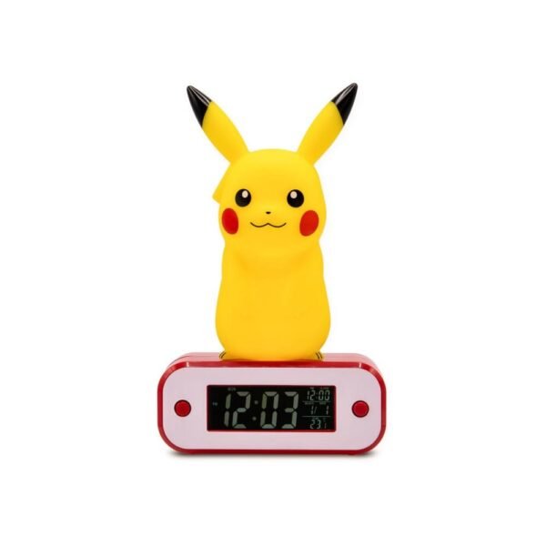 Pikachu Pokemon Alarm Clock With Light Sveglia 18 Cm